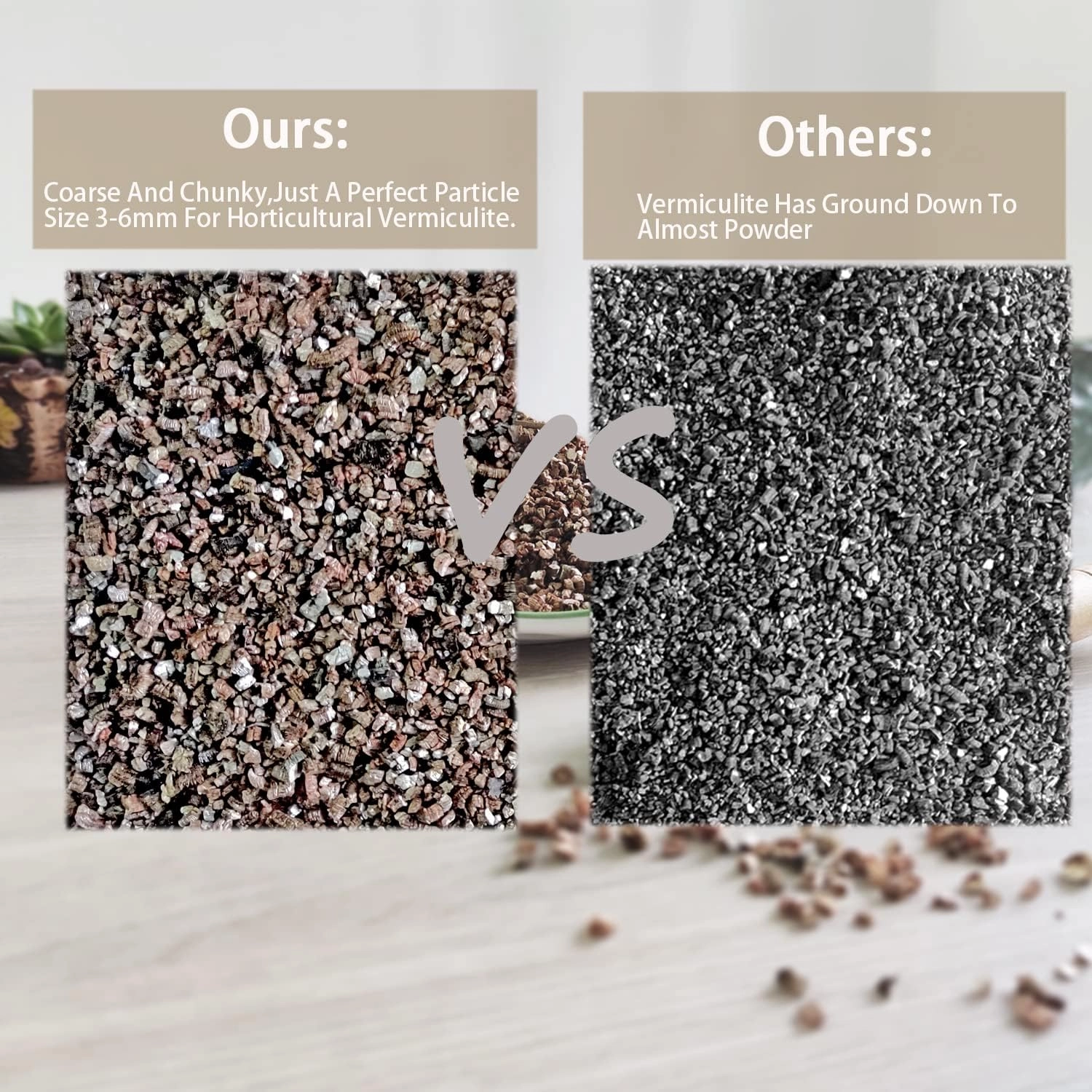 Natural Coarse Vermiculite 10QT for Plants Organic Occurring Mineral Potting Mix Medium for Potted Plants, Hydroponics, Terrariums, Orchids, Mushroom Or Reptile Habitats