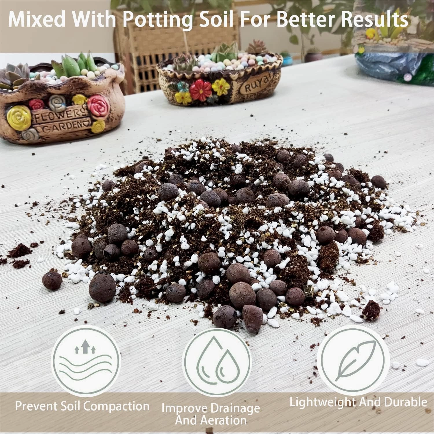 Natural Coarse Vermiculite 10QT for Plants Organic Occurring Mineral Potting Mix Medium for Potted Plants, Hydroponics, Terrariums, Orchids, Mushroom Or Reptile Habitats