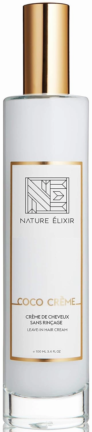 Nature Elixir COCO CRÈME - Leave in hair Conditioner for Frizzy Hair That Plumps and Hydrates Hair - Hair Milk, Conditioner for Fine Hair, Leave In Conditioner For Frizzy Hair I 3.4oz 100ml