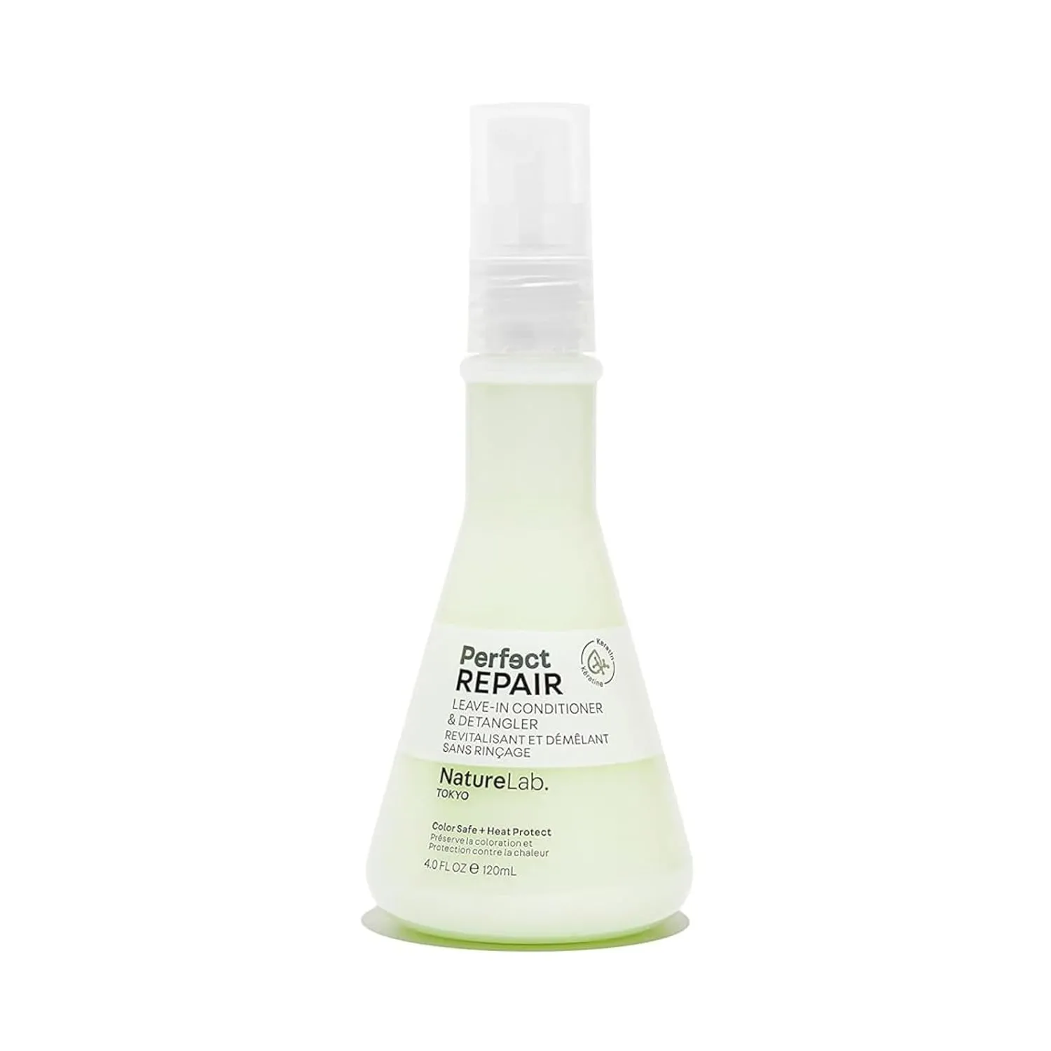NATURELAB. TOKYO Perfect Repair Leave-In Conditioner & Detangler: Heat Protection, Color Safe, Protect Against Future Damage | 4 FL OZ / 120 ML