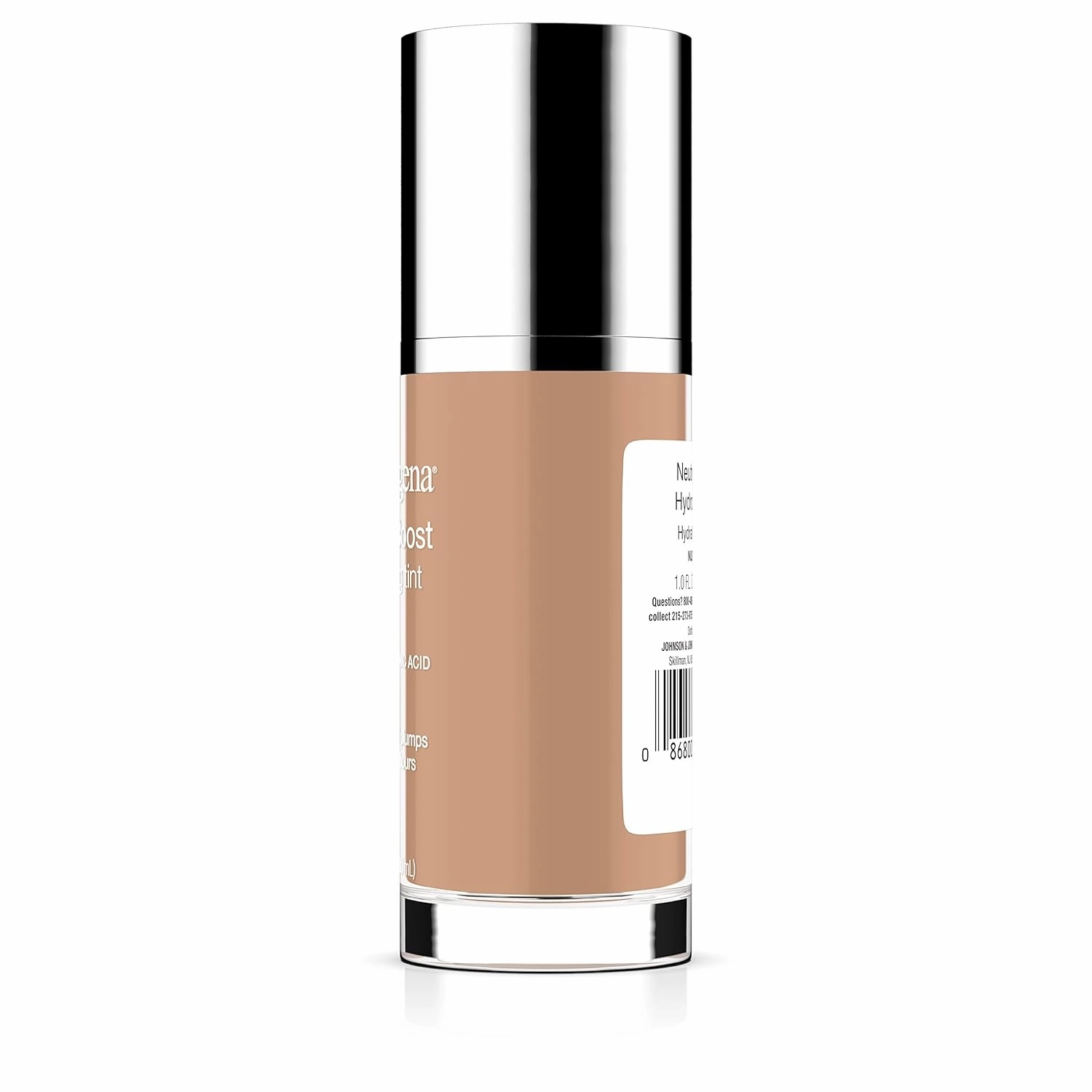 Neutrogena Hydro Boost Hydrating Tint with Hyaluronic Acid, Lightweight Water Gel Formula, Moisturizing, Oil-Free & Non-Comedogenic Liquid Foundation Makeup, 40 Nude Color, 1.0 fl. oz (Pack of 2)