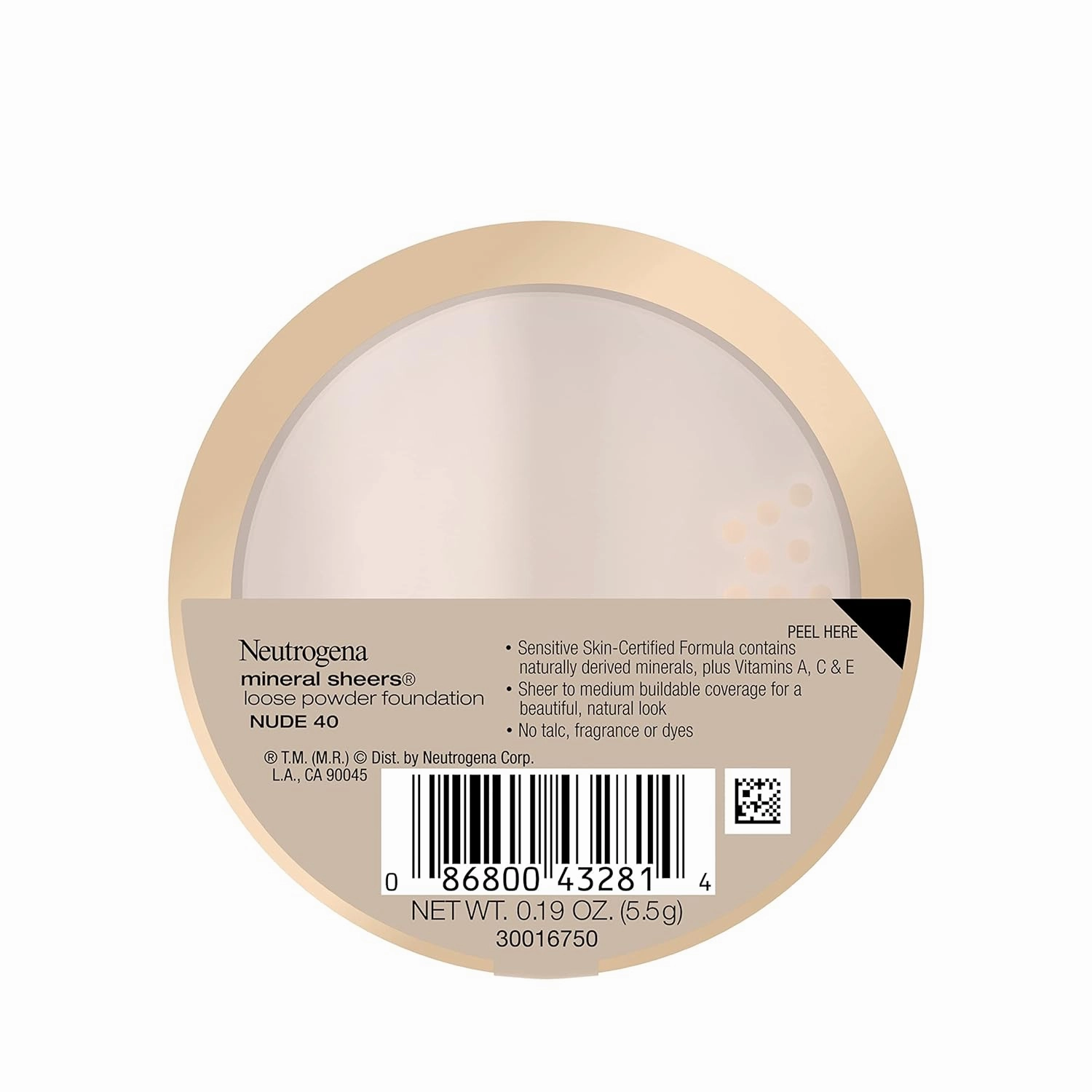 Neutrogena Mineral Sheers Lightweight Loose Powder Makeup Foundation with Vitamins A, C, & E, Sheer to Medium Buildable Coverage, Skin Tone Enhancer, Face Redness Reducer, Nude 40,.19 oz (Pack of 2)