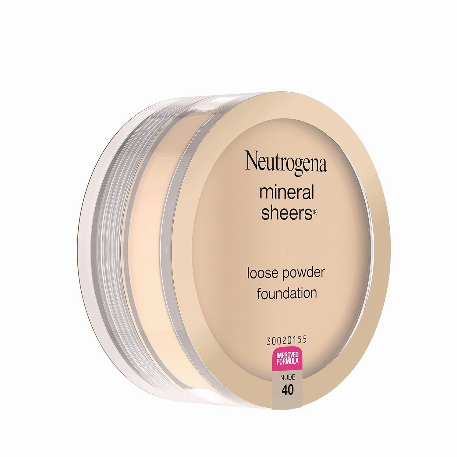 Neutrogena Mineral Sheers Lightweight Loose Powder Makeup Foundation with Vitamins A, C, & E, Sheer to Medium Buildable Coverage, Skin Tone Enhancer, Face Redness Reducer, Nude 40,.19 oz (Pack of 2)