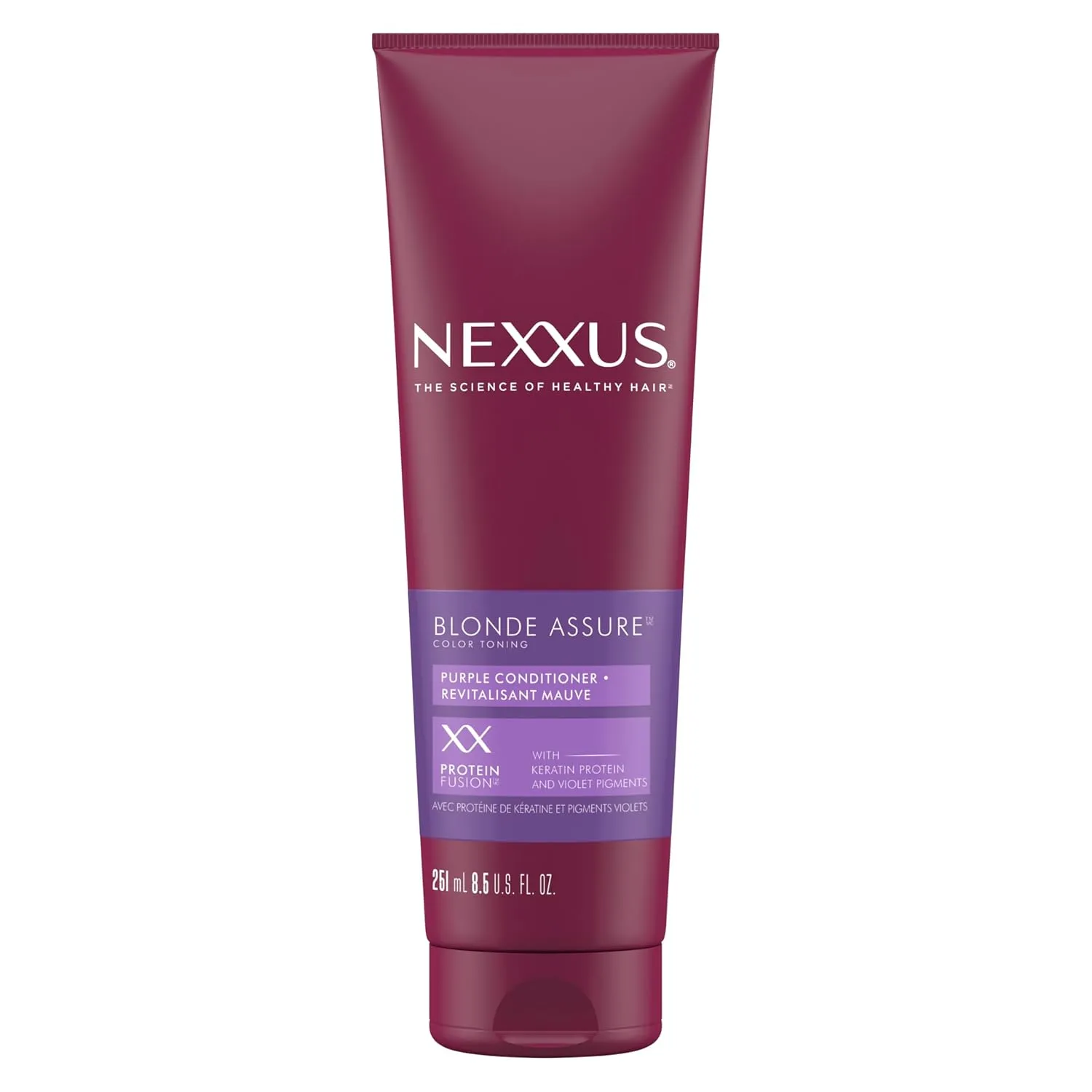 Nexxus Blonde Assure Purple Keratin Conditioner for Blonde and Bleached Hair, 8.5 oz