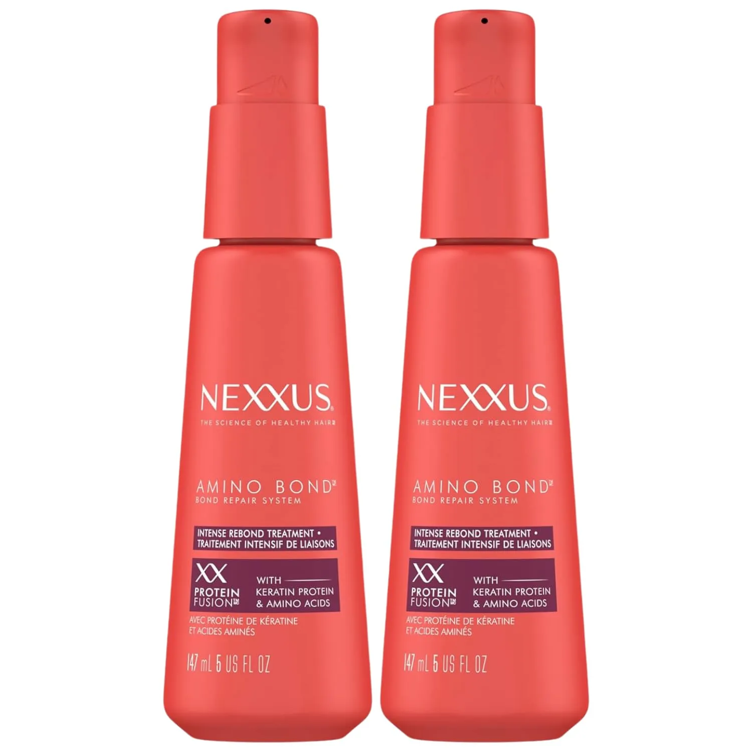 Nexxus Intense Bonding Treatment Amino Bond for Stronger, More Damage-Resistant Hair, with Amino Acids & Keratin Protein, 5 oz (Pack of 2)