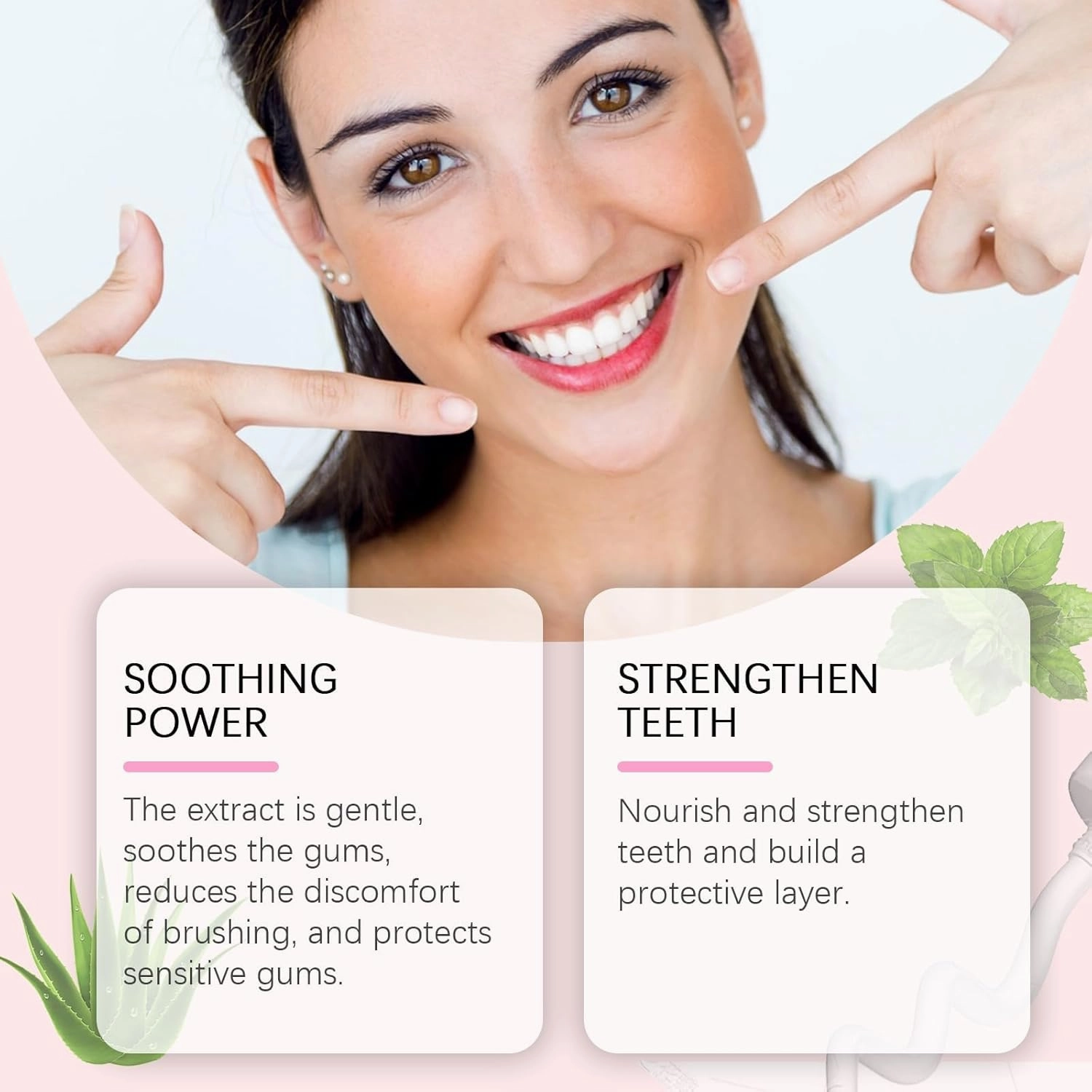 Niacinamide whitening Toothpaste - Fluoride-Free, Intensive Toothpaste Whitening for Fresh Breath, Gentle Mint (3)