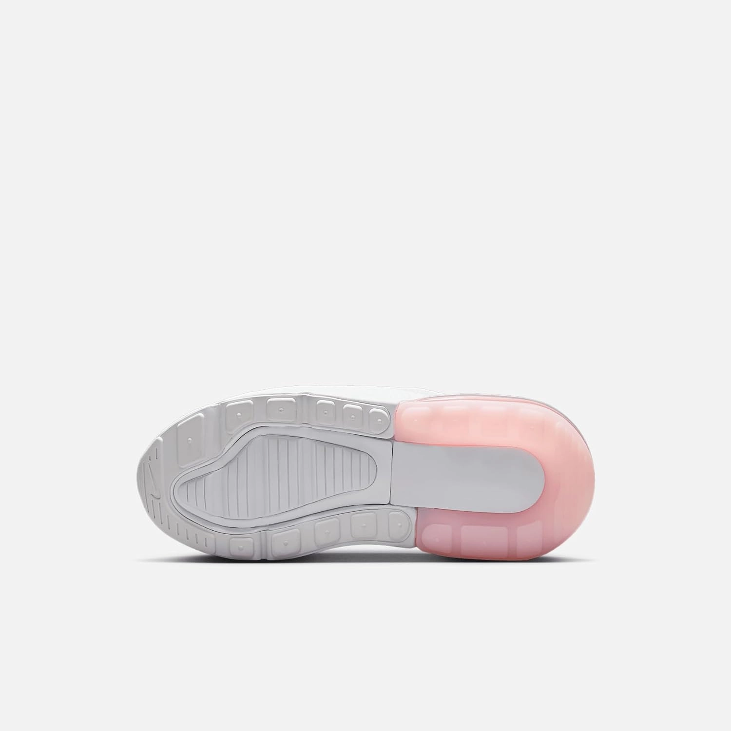Nike Air Max 270 Little Kids' Shoes (AO2372-122, White/Light Smoke Grey/Pink Foam)