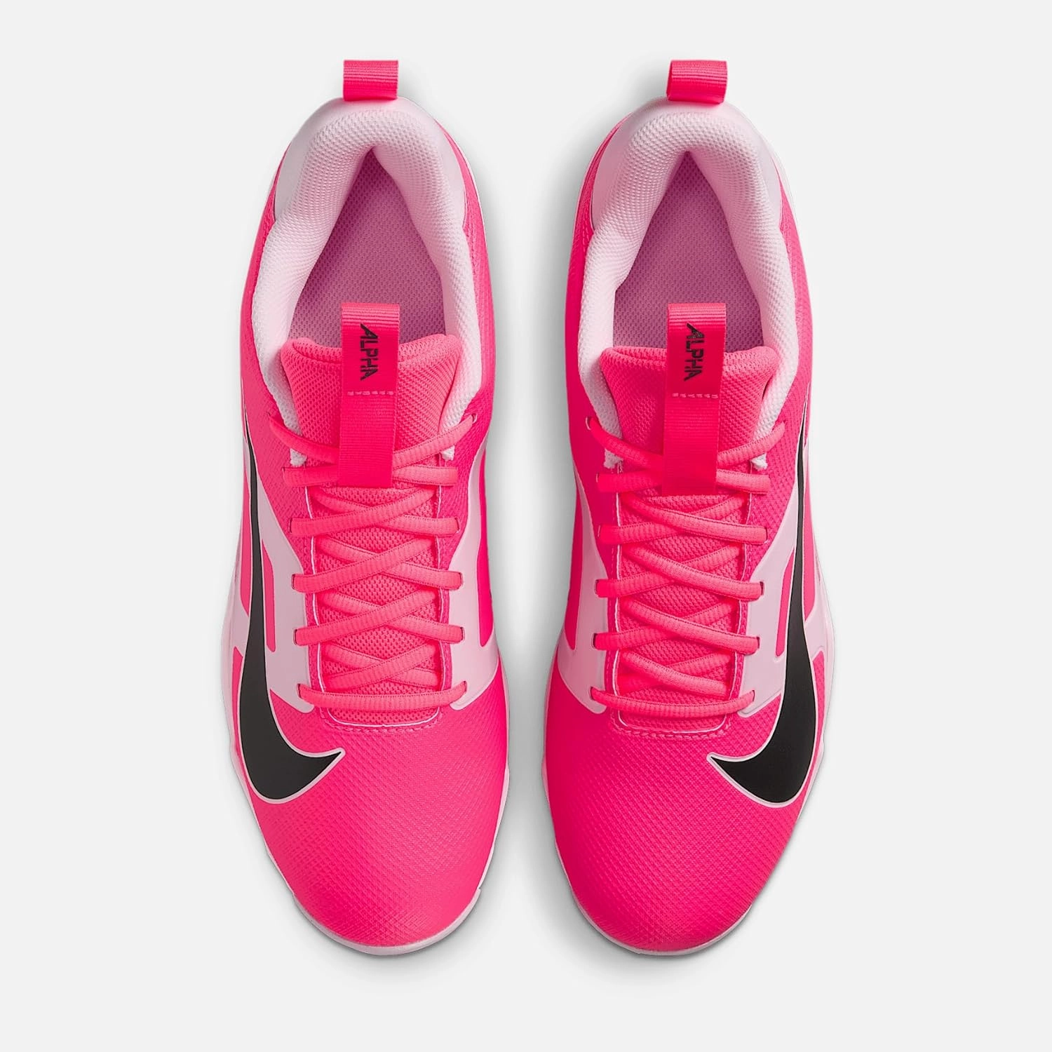 Nike Alpha Menace 4 Shark Football Cleats (HJ4570-600, Racer Pink/Pink Foam/Dark Smoke Grey/Dark Grey)