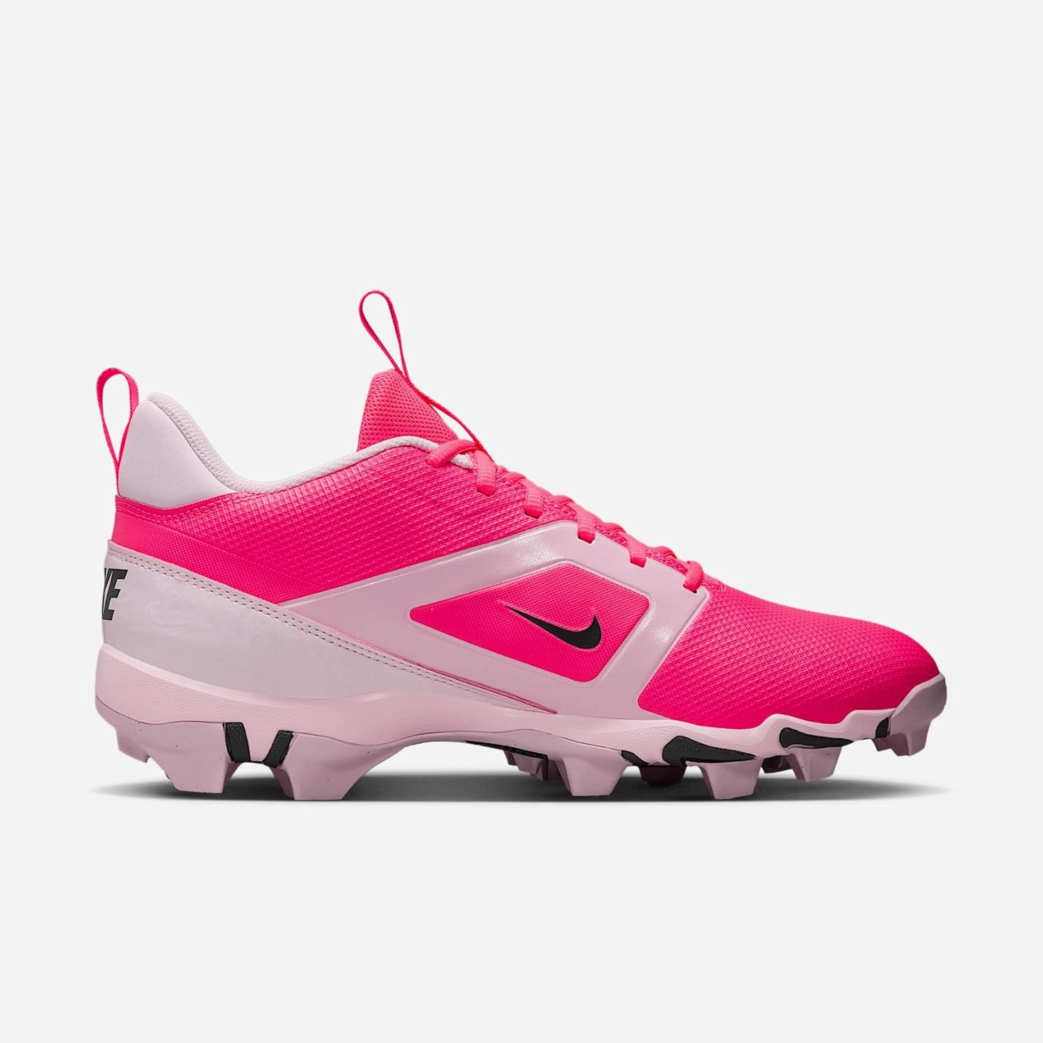 Nike Alpha Menace 4 Shark Football Cleats (HJ4570-600, Racer Pink/Pink Foam/Dark Smoke Grey/Dark Grey)
