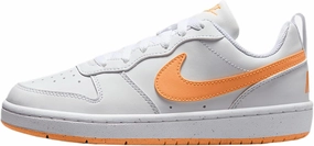 Nike Court Borough Low Recraft Big Kids' Shoes (DV5456-119, White/White/Peach Cream)