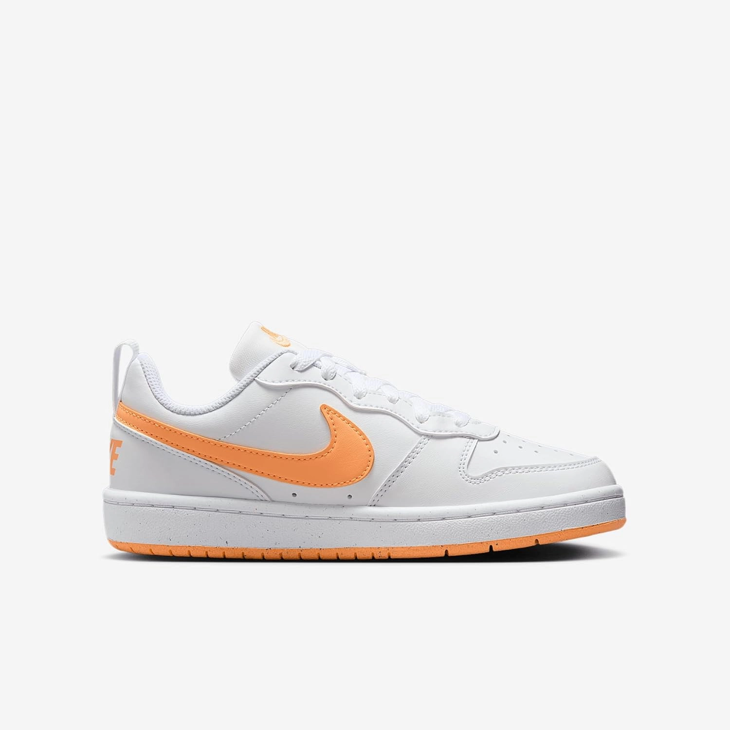 Nike Court Borough Low Recraft Big Kids' Shoes (DV5456-119, White/White/Peach Cream)