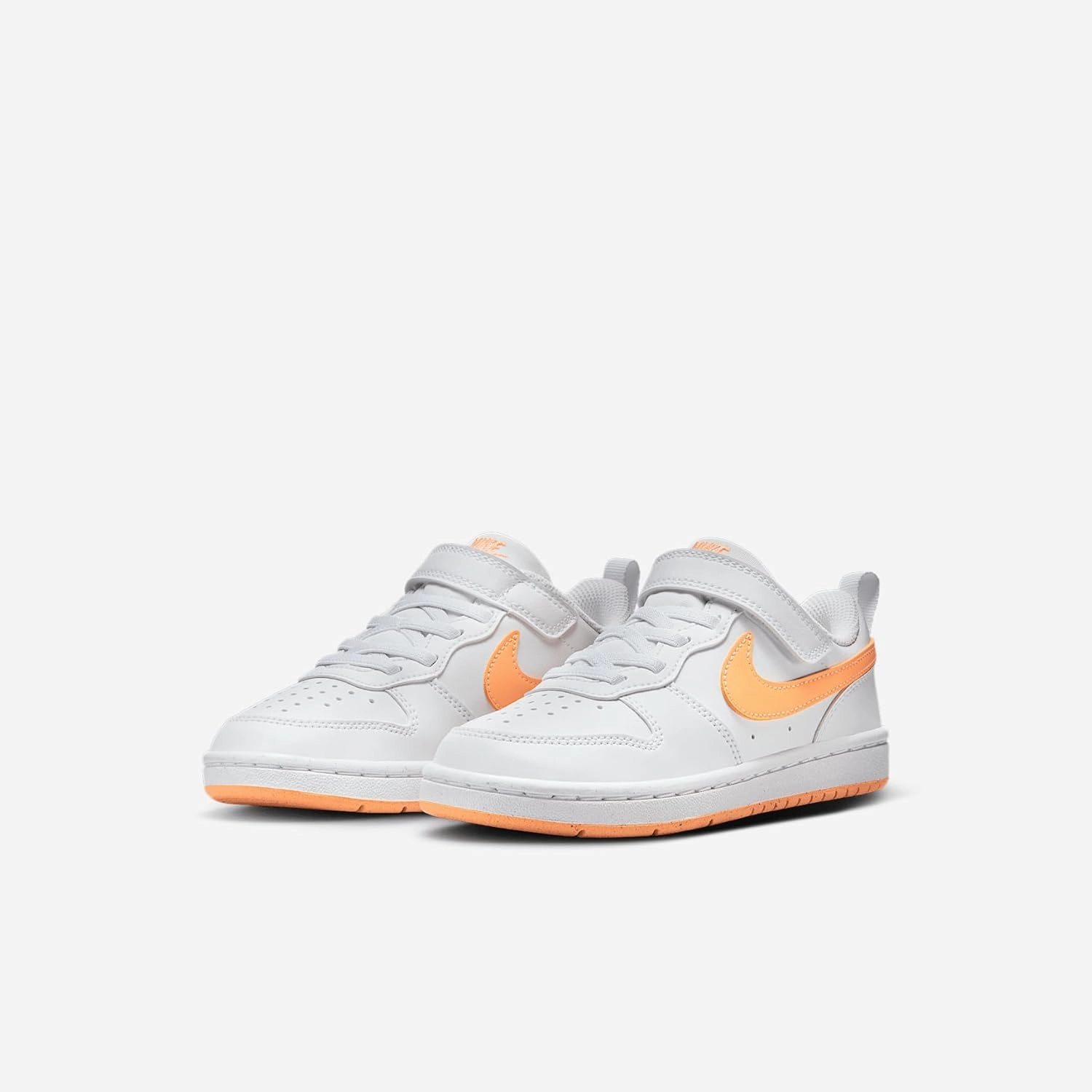 Nike Court Borough Low Recraft Little Kids' Shoes (DV5457-119, White/White/Peach Cream)