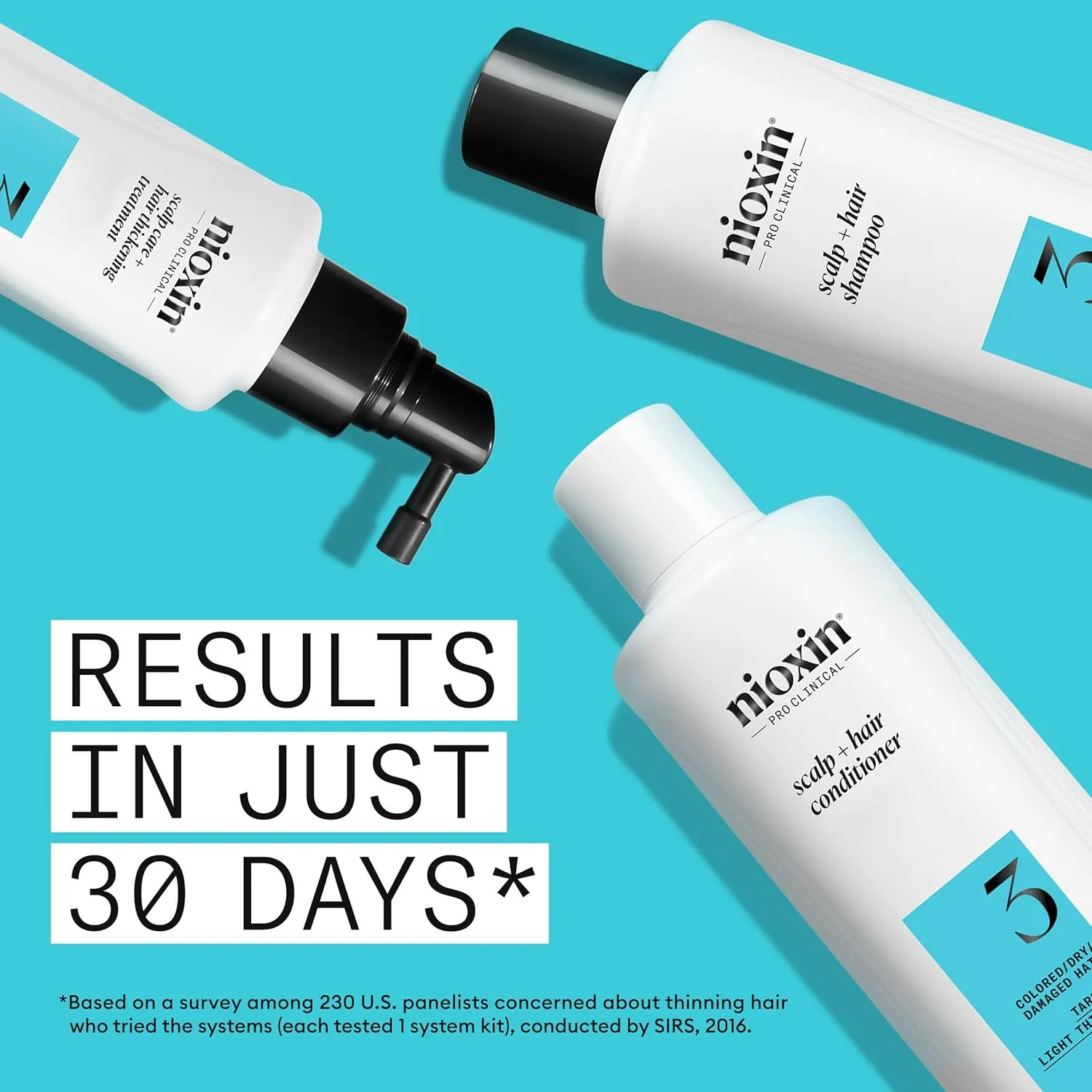 Nioxin Shampoo & Conditioner Liter Duo Sets | Prepacks with Pumps Included | Systems 1-4 | For Natural, Colored, & Damaged Hair with Light to Progressed Thinning | Strengthen & Boost Hair Density
