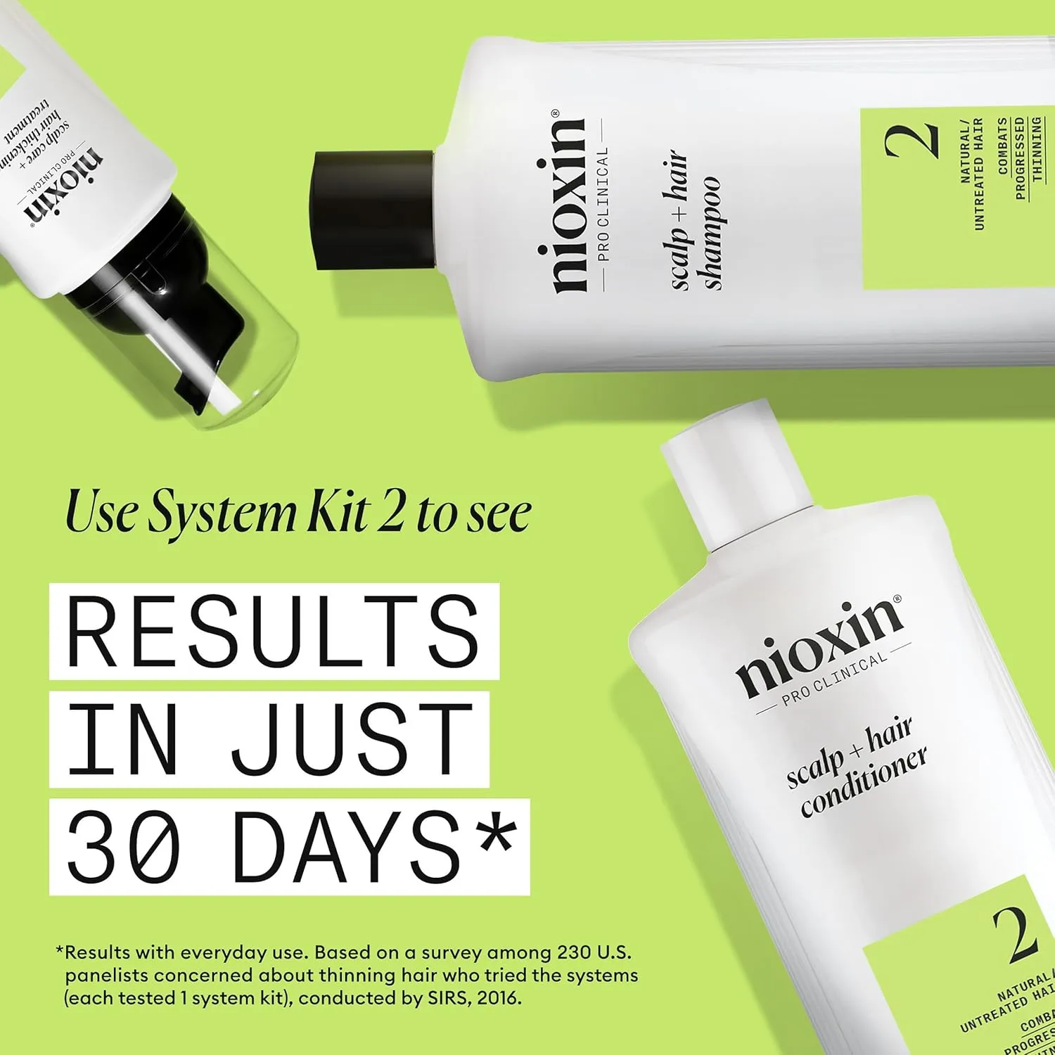 Nioxin System 2 Scalp   Hair Thickening Conditioner for Natural Hair with Progressed Thinning | Boost Hair Density with Niacinamide & Biotin | Refreshed Scalp with Healthy Shine