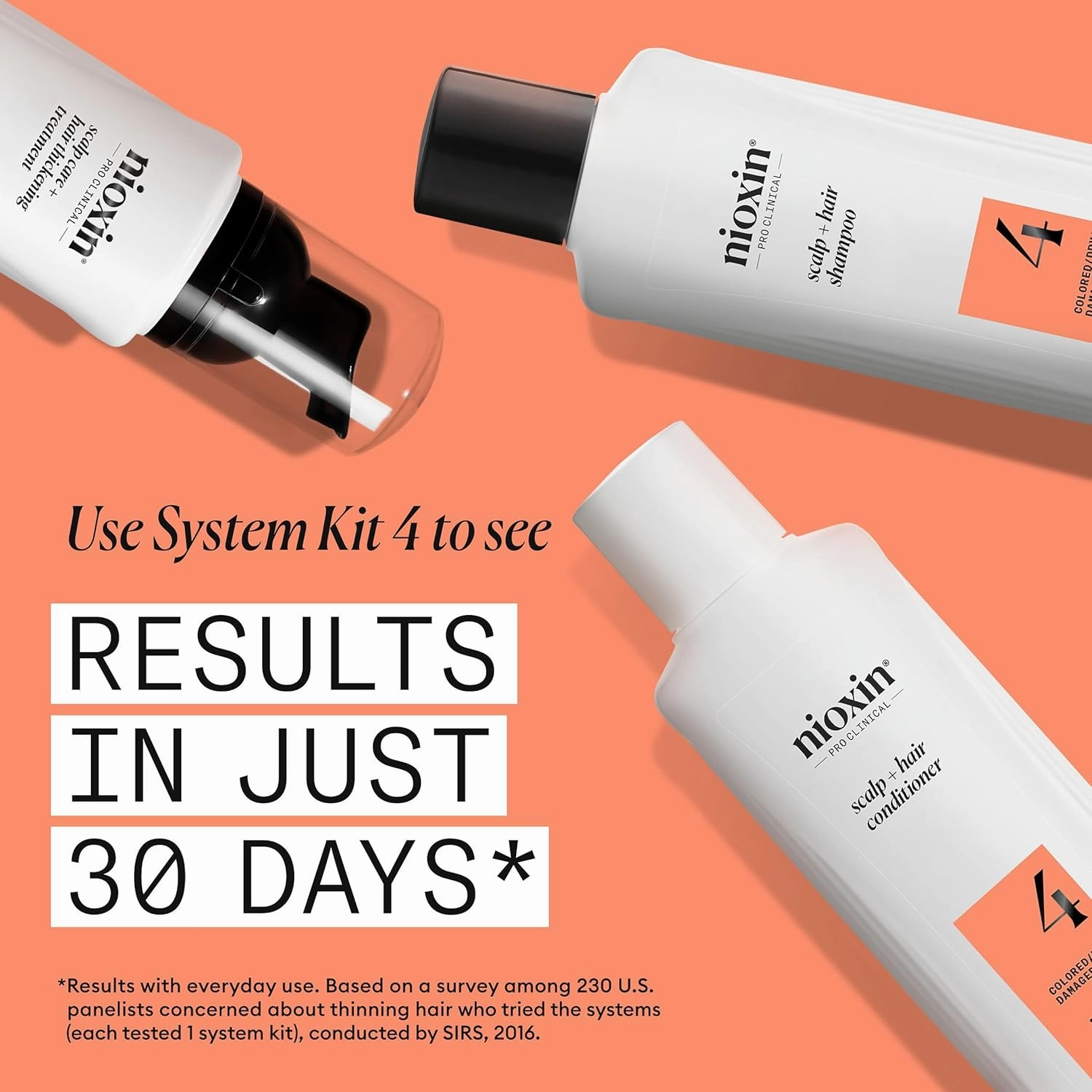 Nioxin System 4 Scalp   Hair Thickening Conditioner For Colored, Dry, & Damaged Hair with Progressed Thinning Maintain Vibrant Color Nourish & Boost Hair Density with Niacinamide & Biotin