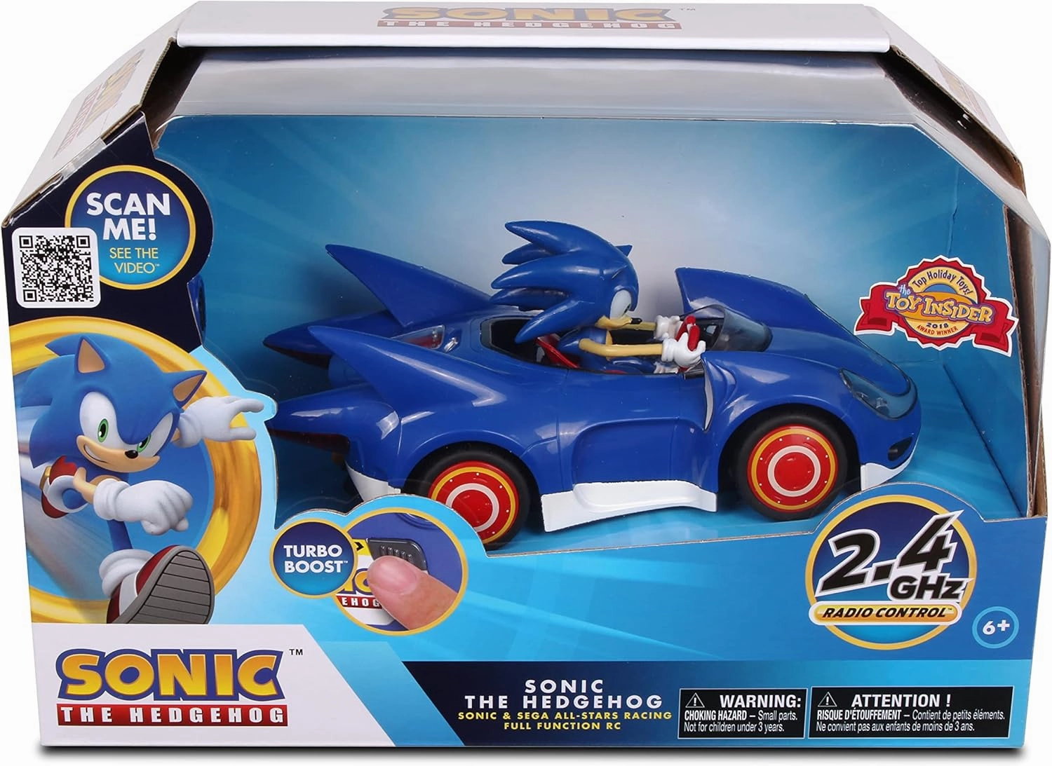 NKOK Sonic and Sega All Stars Racing Remote Controlled Car - Sonic The Hedgehog, for Ages 6 and up, Allows Children to Pretend to Drive and Have Fun at The Same Time!