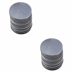NOLITOY 200pcs Double-sided Round Adhesive Iron Plates for Eyeshadow Makeup Bottom Sheets for Cosmetic Cases Essential Tool for Women Girls