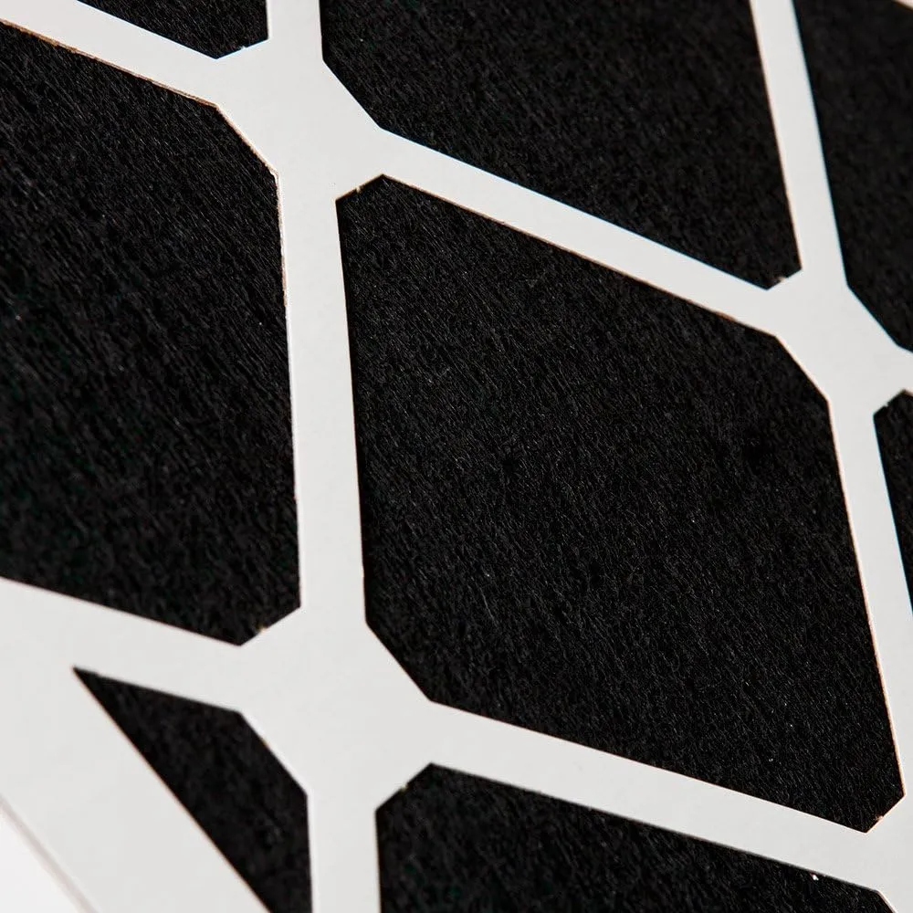 Nordic Pure 25x25x1 (24_1/2 x 24_1/2 x 3/4) Pleated Air Filters MERV 13 Plus Carbon 4 Pack