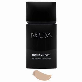 Noubamore Second Skin Foundation by Nouba - Long Lasting Coverage With Jojoba Extract Luminous Makeup Light Texture - Nude Skin Effect - Smoothes & Nourishes, Blends Perfectly (Color 82)
