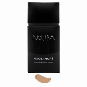 Noubamore Second Skin Foundation by Nouba - Long Lasting Coverage With Jojoba Extract Luminous Makeup Light Texture - Nude Skin Effect - Smoothes & Nourishes, Blends Perfectly (Color 87)