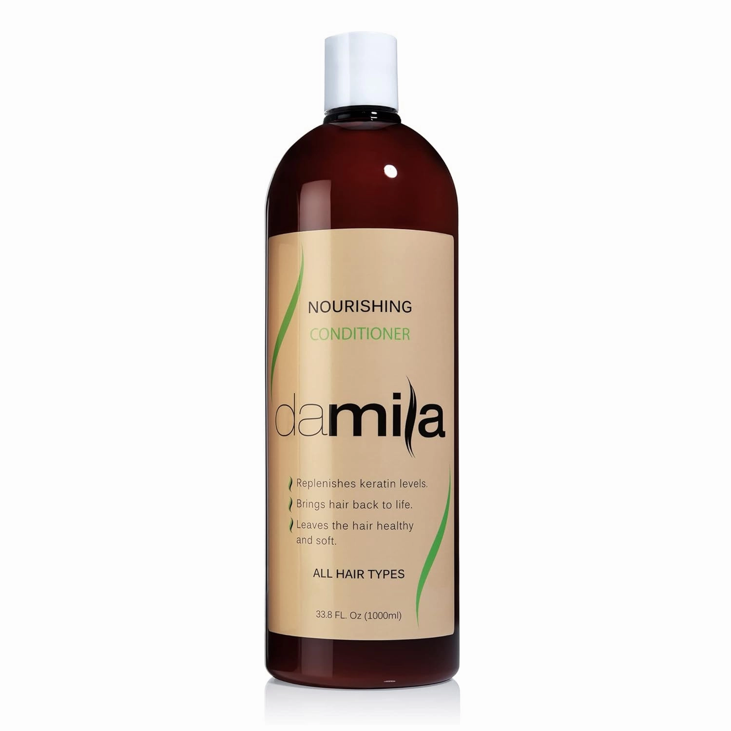 Nourishing Conditioner with Keratin & Aloe Vera - Perfect for Damaged, Frizzy, Curly, or Dry Hair (33.8 Fl Oz)