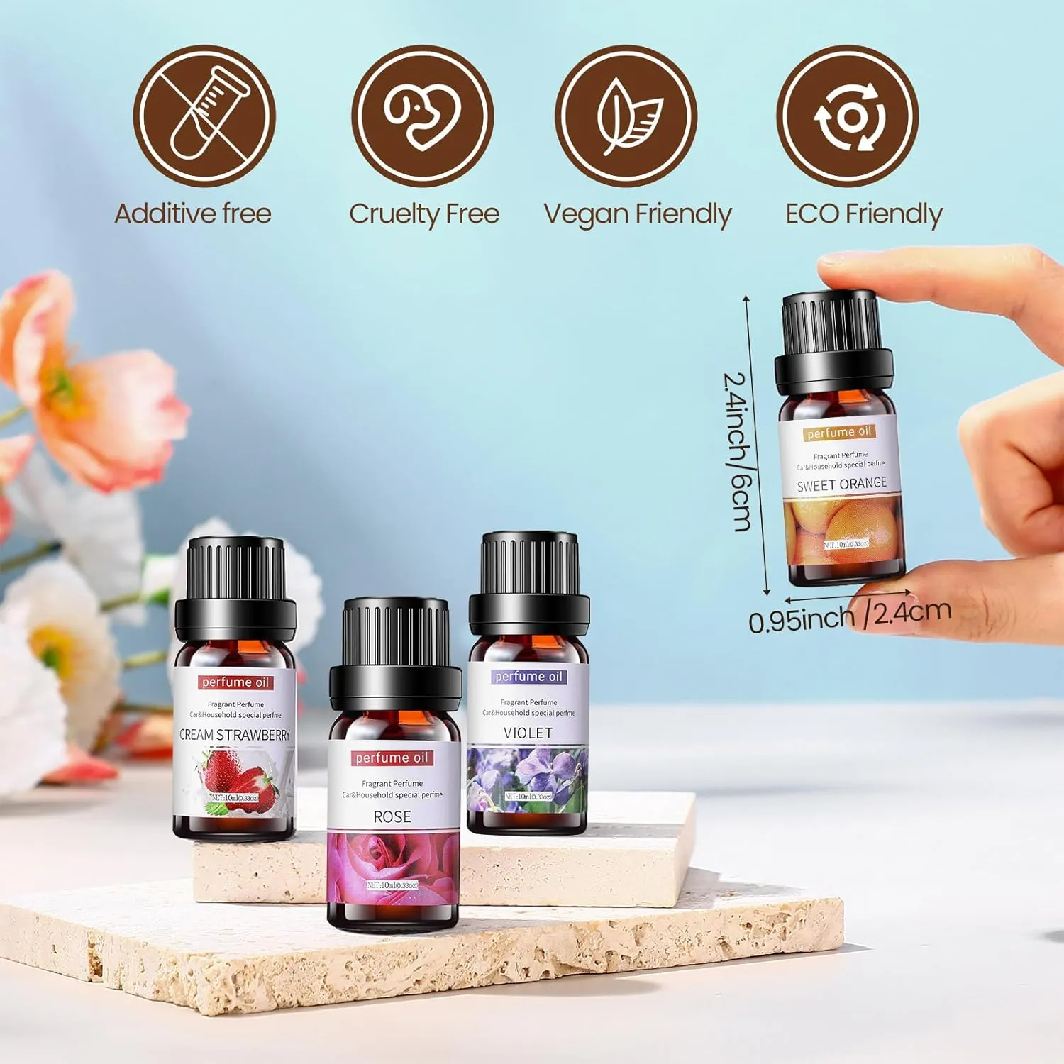 Nuanchu 90 Essential Oils Set 10ml Natural Essential Oils Aromatherapy Kit for Diffuser Humidifier Aromatherapy-Oils for Candle Bath Bombs Making
