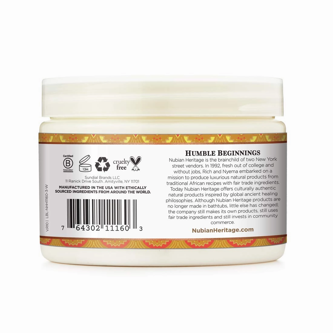 Nubian Heritage Indian Hemp Deep Conditioner Hair Mask For Weak Hair Masque Deep Conditioner for Weak Hair 11 oz