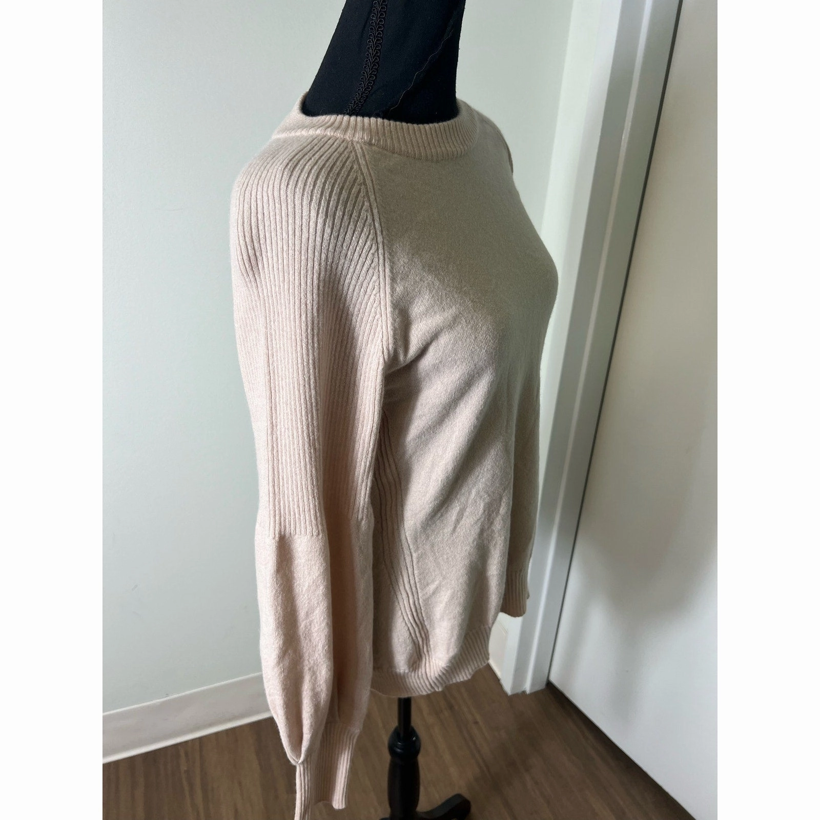 NWT Billy Reid Blush Pink Long Sleeve Sweater Sz M