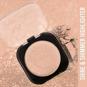 NY Bae Shine & Shimmer Highlighter - Rustic Rose Gold 3 (5 g) | Rose Gold | Rich Colour | Super Blendable | Multipurpose | Travel Friendly