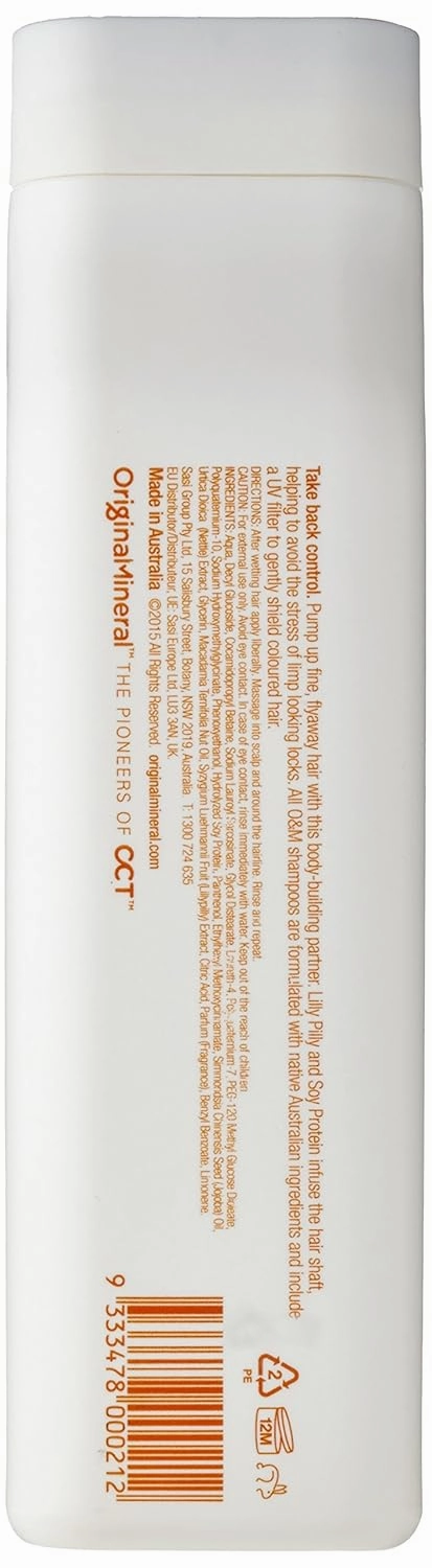 O&M Fine Intellect Vegan Vitamin C Volumizing Moisturizing Hair Shampoo for Women   Men, Safe Natural Keratin-Alternative Vegetable Protein & Amino Acids, Paraben/Sulfate-Free, Australian Made, 350ml