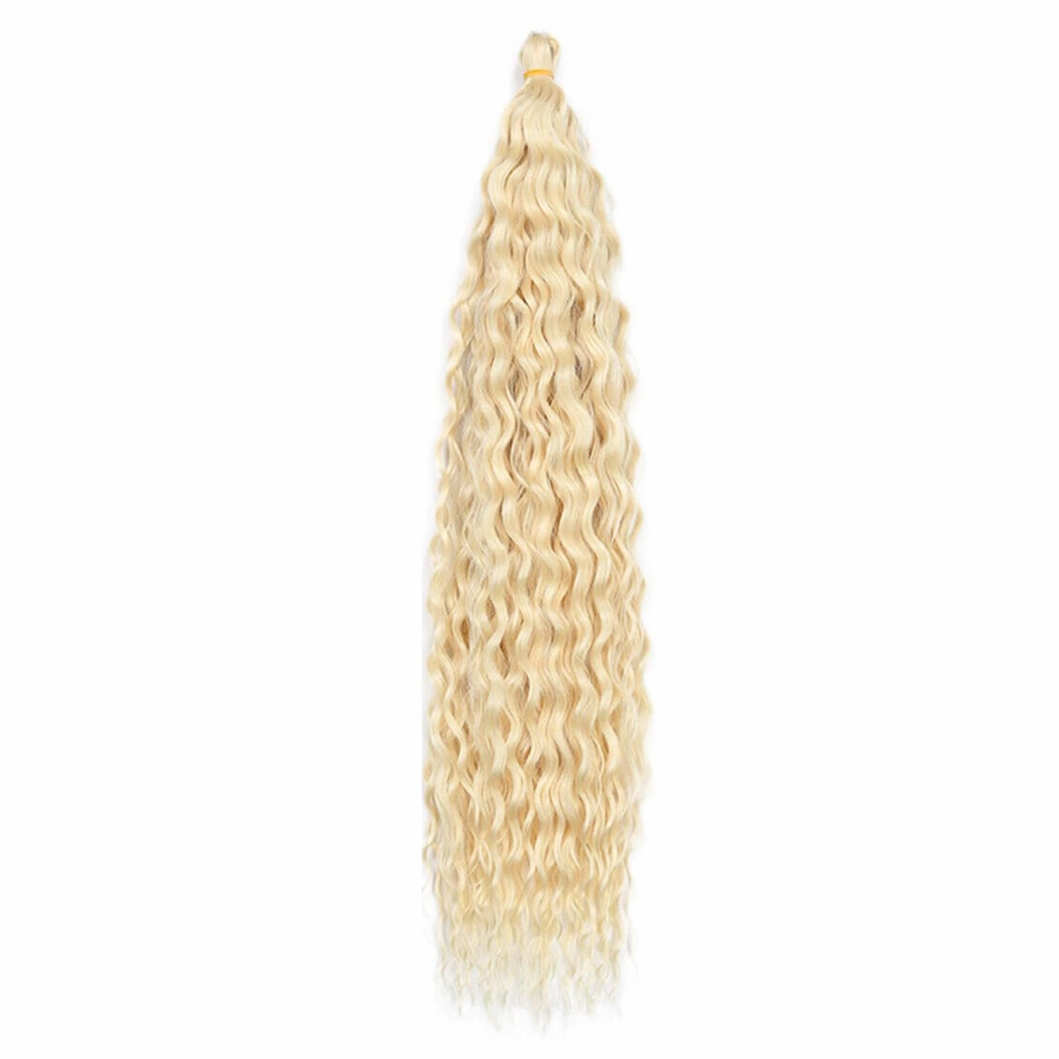 Ocean Wave Crochet Hair 18inch 4packs Deep Wave Crochet Hair Ocean Wave Braiding Hair Crochet Braids Synthetic Braids Wet and Wavy Braiding Hair For Black Women (#613, 18inch,4packs)