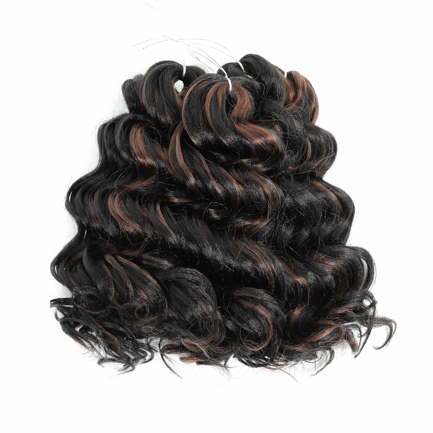 Ocean Wave Crochet Hair 9inch 8Packs Curly Braiding Hair for Black Women Deep Wave Crochet Hair Extensions P1B/30