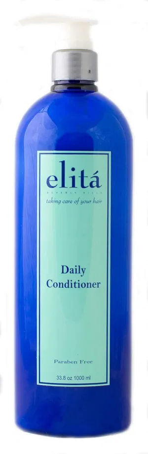 (Official) elita 34oz DAILY HAIR CONDITIONER: | All Natural | Paraben & Sulfate Free | Color Safe | Made in USA by elita Beverly Hills elitahair