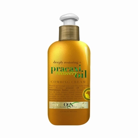 OGX Deeply Restoring   Pracaxi Recovery Oil AntiFrizz LeaveIn Combing Cream with Murumuru Butter SulfateFree Surfactants Conditioning Hair Treatment to Detangle Style Mint, 8 Fl Oz