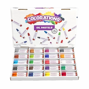 Oil Pastels, 20 Colors, Set of 100, All Ages, Suitable for Beginners, Vibrant Colors, Easy Grip, Hexagonal Shaped, Non Toxic