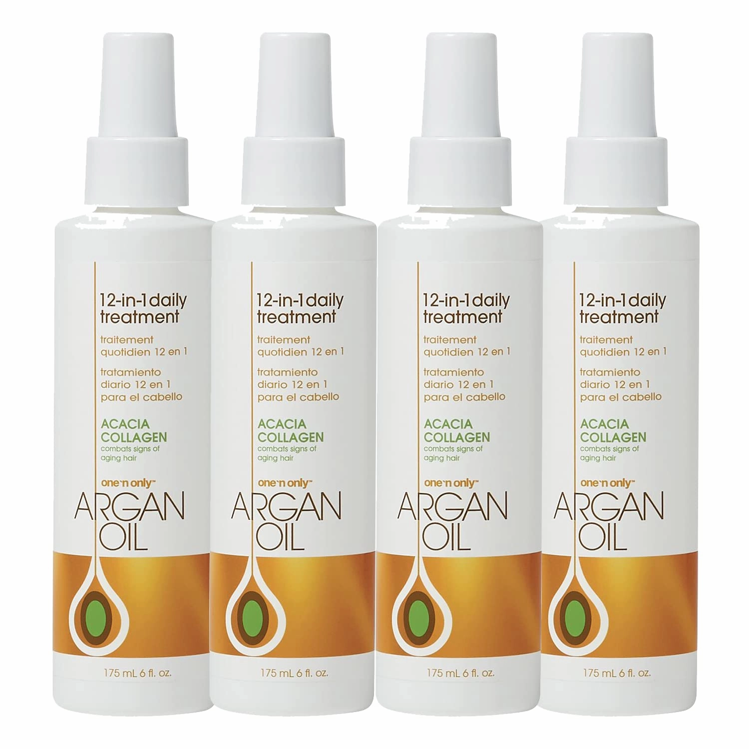 One N' Only Argan Oil 12-in-1 Daily Treatment, 6 oz (Pack of 4)
