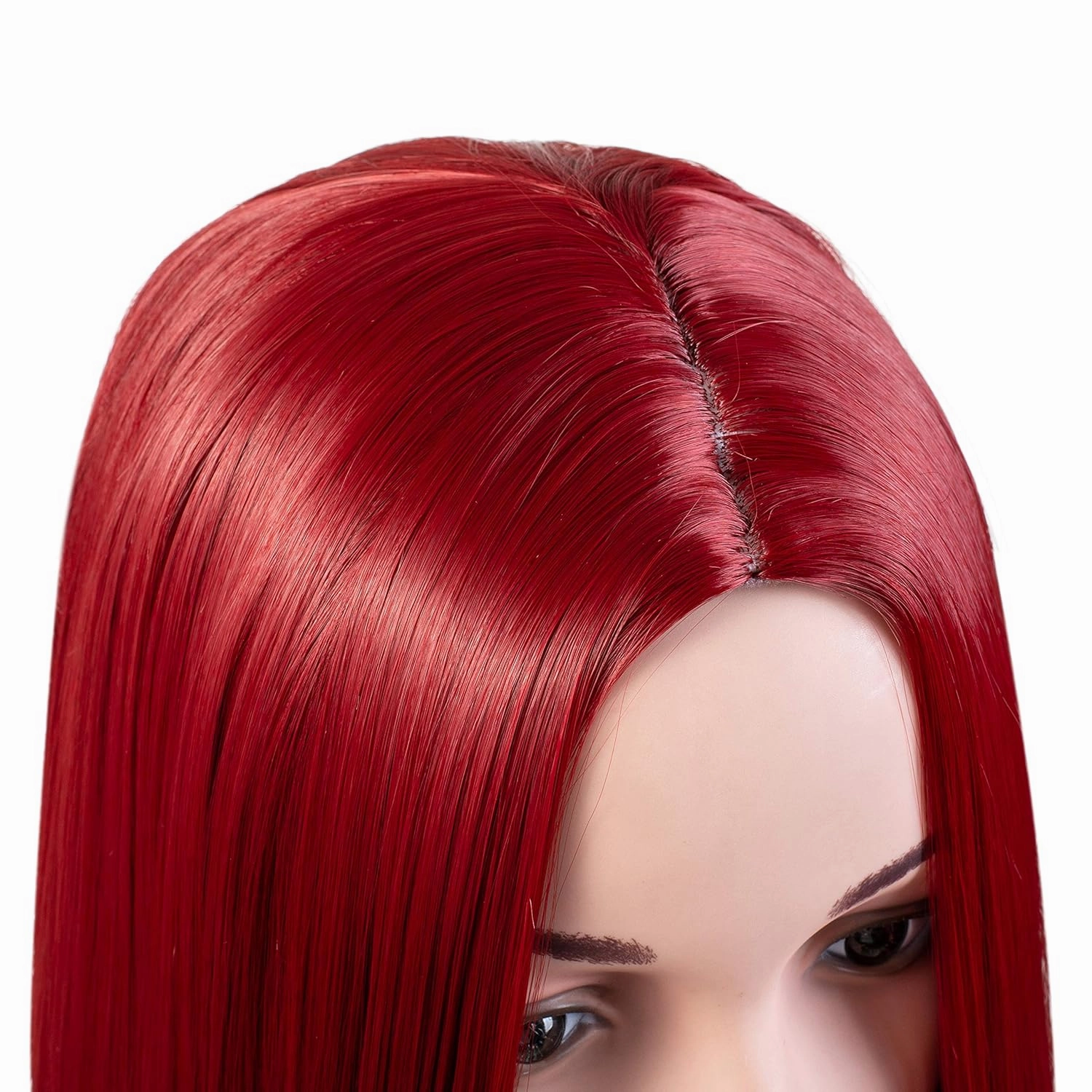 Onedor 30 Inches Long Straight Pink Synthetic Hair Women Full Head Cosplay Wig with Wig Cap (T1632 - Pink)