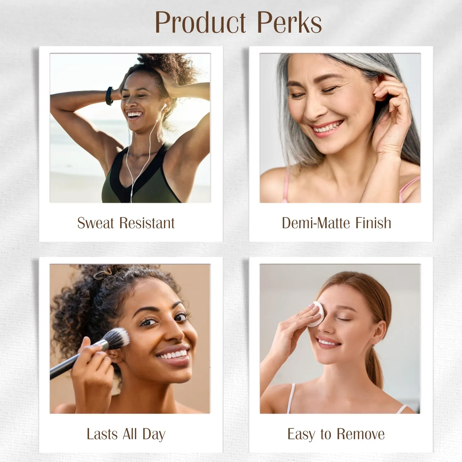 Organic Aloe-Based LUX Liquid Foundation, Natural Vegan Gluten-Free Made in USA, Cinnamon