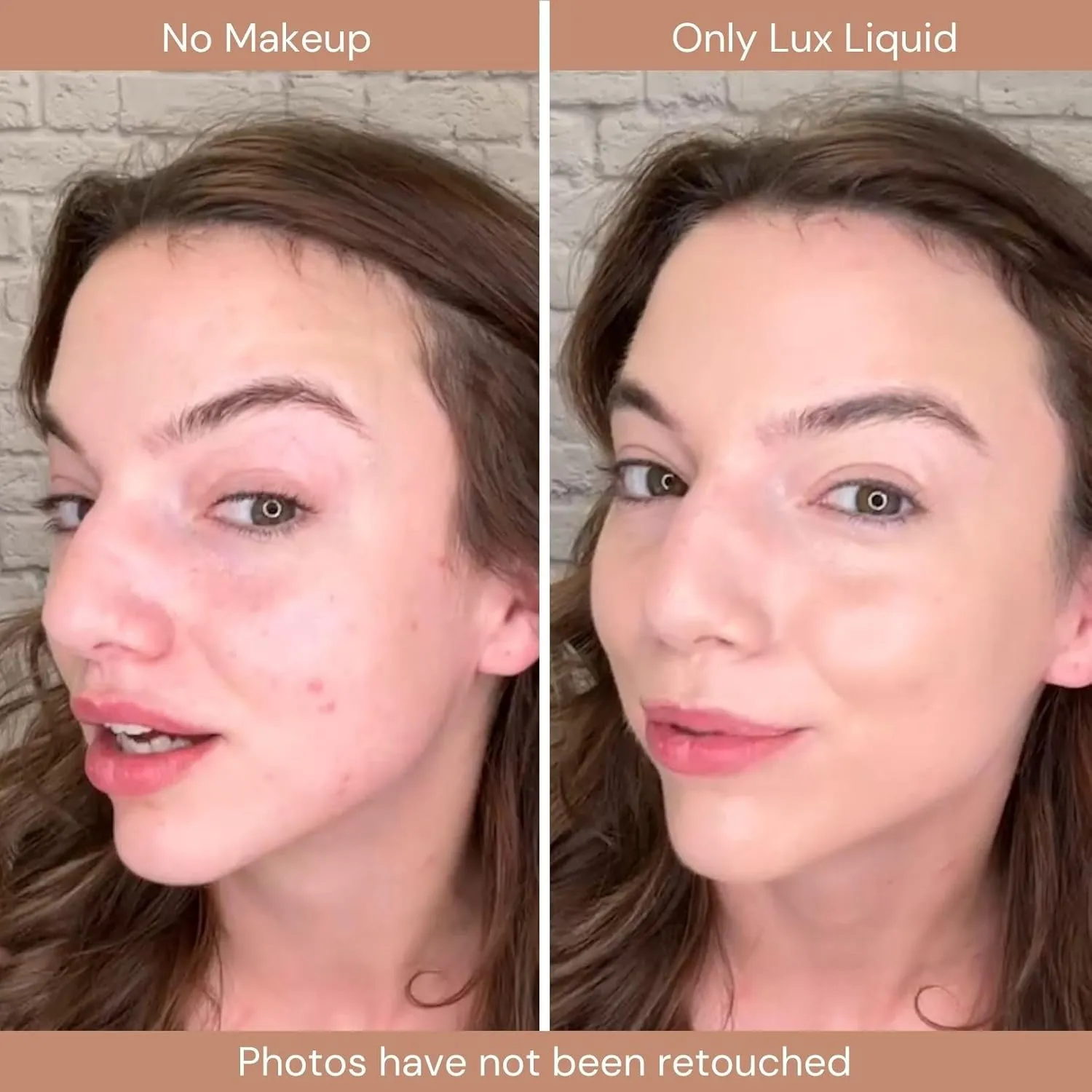 Organic Aloe-Based LUX Liquid Foundation, Natural Vegan Gluten-Free Made in USA, Cinnamon
