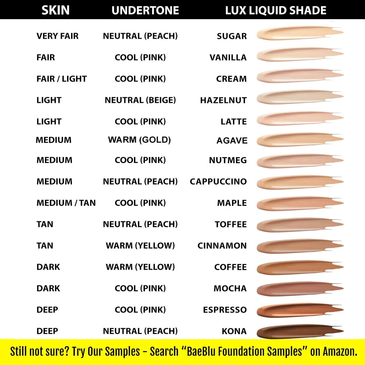 Organic Aloe-Based LUX Liquid Foundation, Natural Vegan Gluten-Free Made in USA, Sugar
