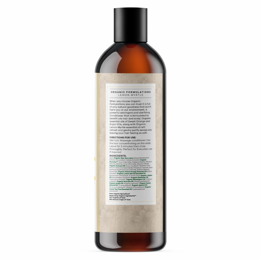 Organic Formulations Lemon Myrtle Conditioner 500ml | Oily Hair
