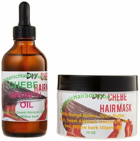 Organic Hair Solution-CHEBE Hair Growth Oil & Mask Leave-in Conditioner- With Avocado peppermint Oil- Mango Butter-for Scalp and Hair-For Stronger, Thicker Longer Hair-for Split Ends and Dry Scalp