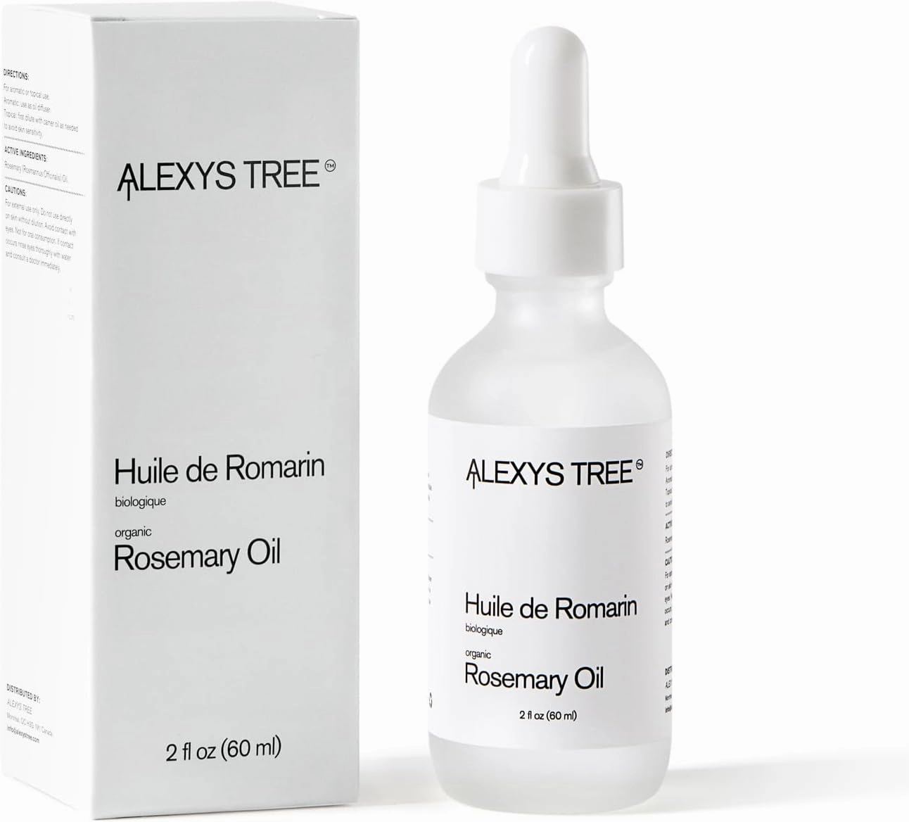 Organic Rosemary Oil - 100% Pure Premium Grade Essential Oil for Hair, Scalp, Eyelashes and Eyebrows & Body - 60 ML, 1 Fl Oz
