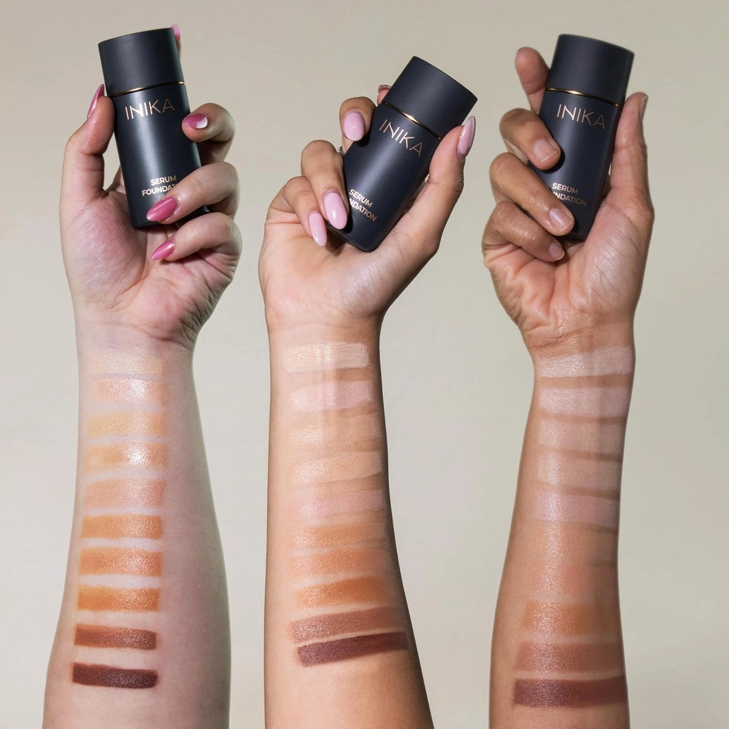 Organic Serum Foundation | Vegan, Buildable Coverage, Weightless Second Skin Feel, Transfer Proof with Skincare Ingredients in Sustainable Packaging. Nourish 25ml