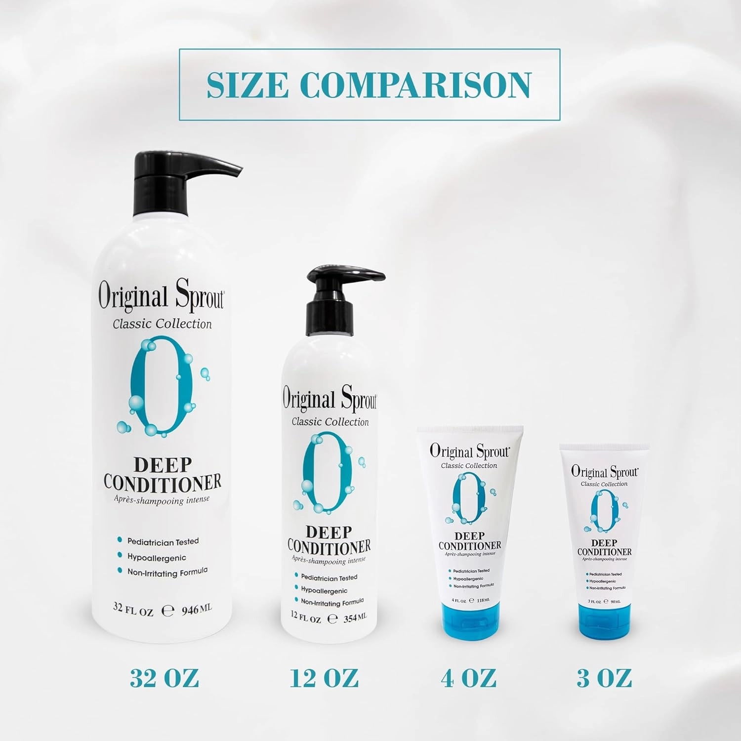 Original Sprout Deep Conditioner for All Hair Types, Vegan Conditioner, 12 oz. Bottle