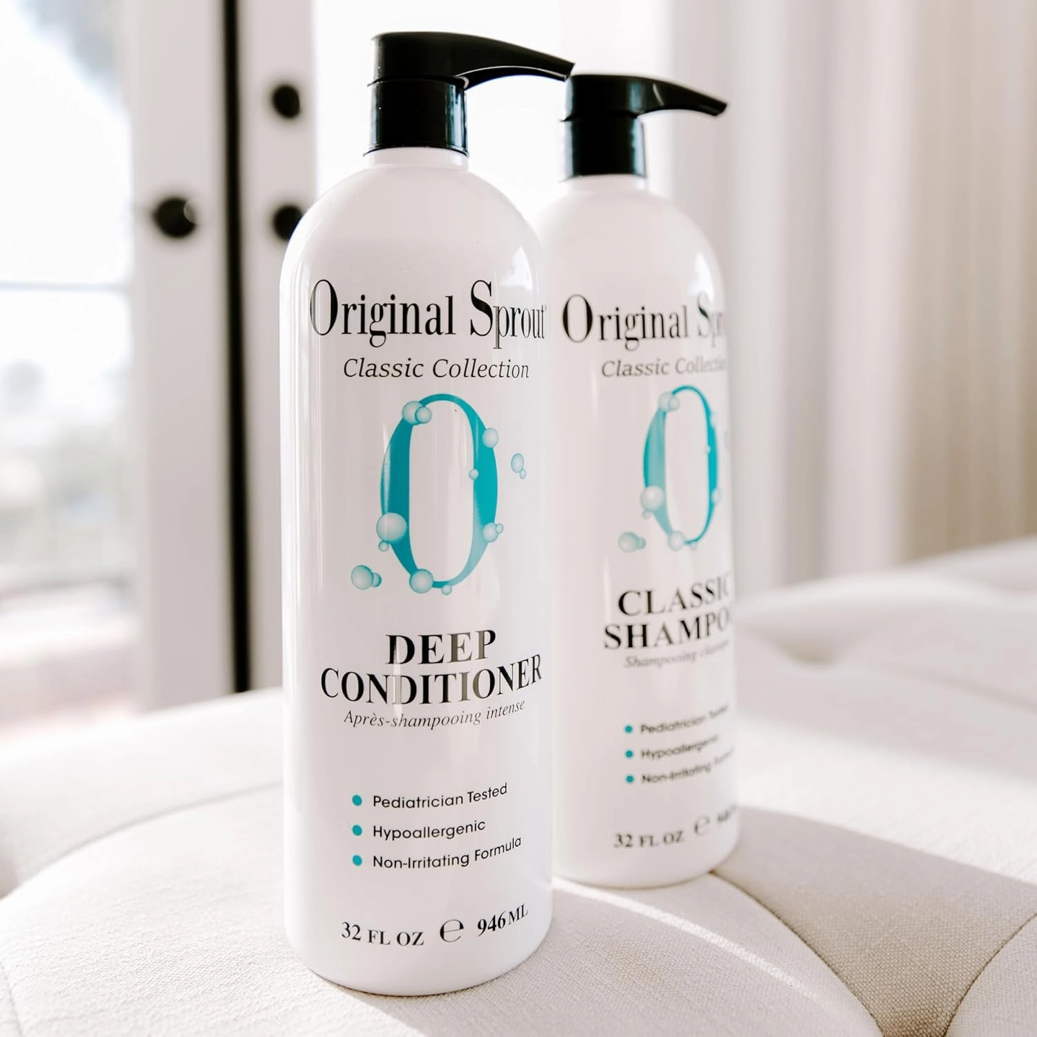 Original Sprout Deep Conditioner for All Hair Types, Vegan Conditioner, 32 oz. Bottle