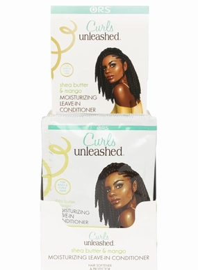 ORS Curls Unleashed Shea Butter and Mango Moisturizing Leave-In Conditioner Travel Packet 1.75 Ounce (Pack of 12)