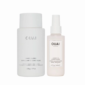 OUAI Detangle   Shine Bundle - Includes Leave-In Conditioner   Hair Gloss - Frizz Control   Hair Detangling Set (2 Count, 4.7 Oz/6 Oz)