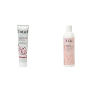 Ouidad Advanced Climate Control Curl Care Set: 5.7 fl oz Featherlight Styling Cream & 8.5 fl oz Defrizzing Conditioner for Frizz-Free, Hydrated Curls