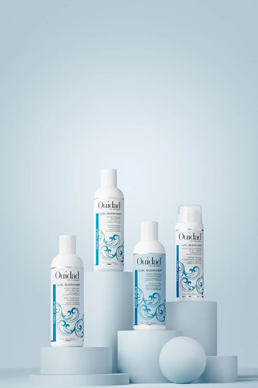 Ouidad Curl Quencher Moisturizing Conditioner, Curl Defining Hair Conditioner for Soft, Nourished & Hydrated Curls, Helps Repair Damage, Creamy Detangling Conditioner, For Tight Curls